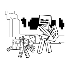 Minecraft Diamond Sword Coloring Page