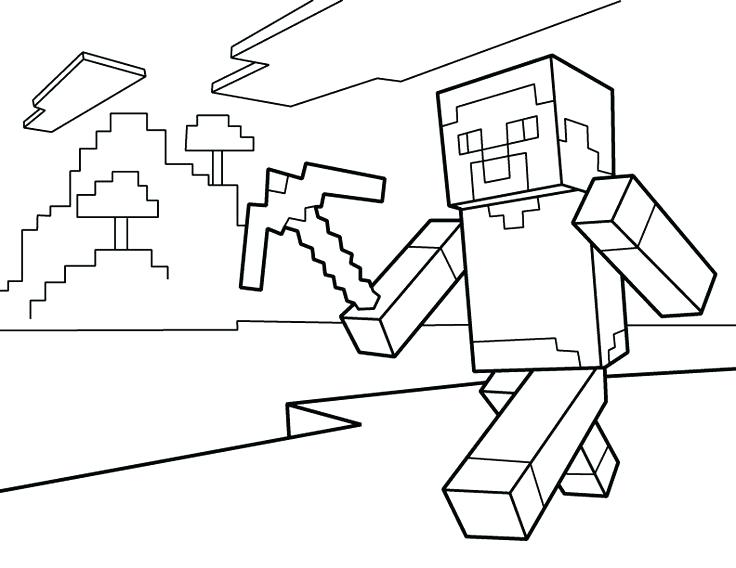 736x568 Logo Coloring Page Coloring Kids Logo Coloring Page Minecraft
