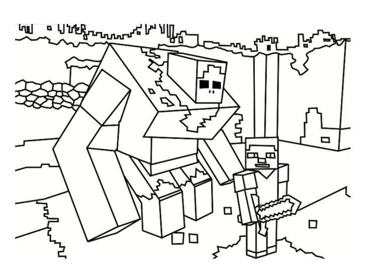 Minecraft Easter Coloring Pages