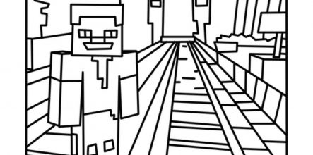 443x220 Minecraft Color Pages 11213