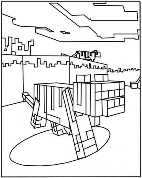 550x687 Minecraft Ocelot Coloring Pages 550x687 Picture Gaby's Coloring