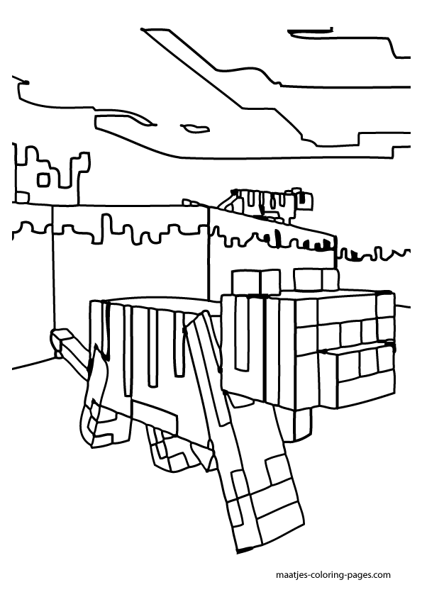 595x842 Minecraft Coloring Pages 017.png Color Pages