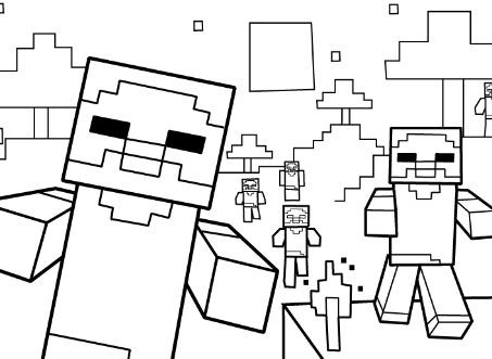 453x331 Minecraft Houses Coloring Pages Awesome Minecraft Mooshroom