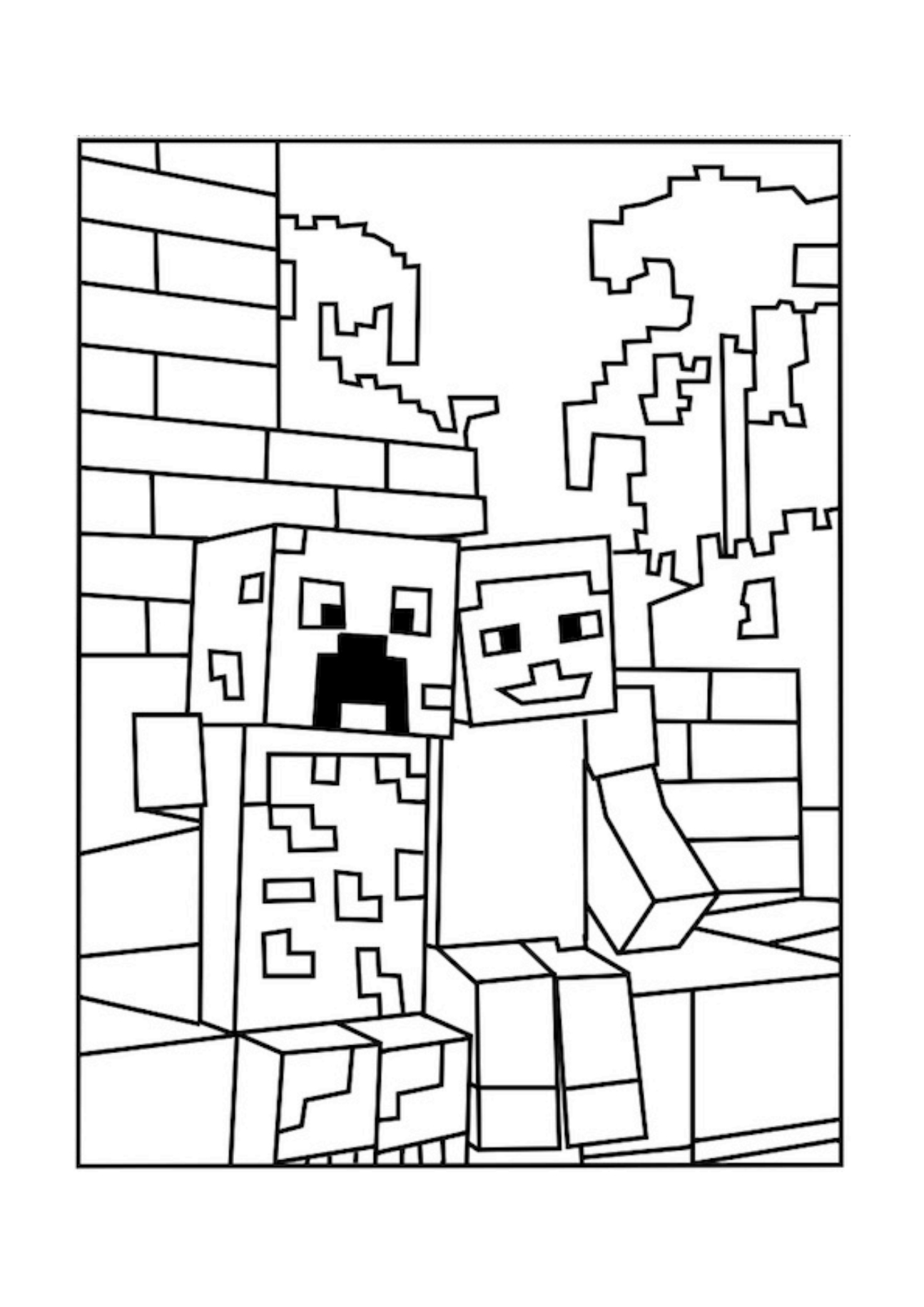 1295x1832 New Minecraft Coloring Pages For Kids Coloring Page Pedia Free