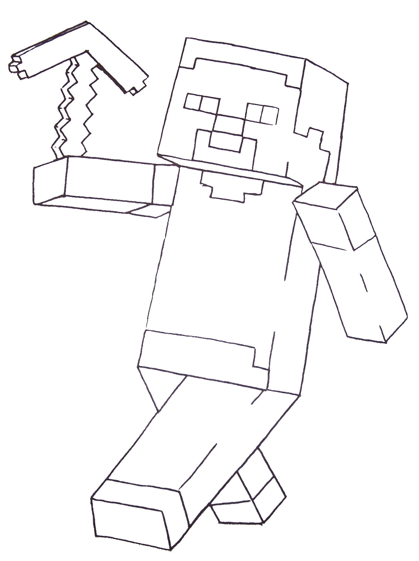 1393x1865 Minecraft Coloring Pages 9956 Gallery Of Steve