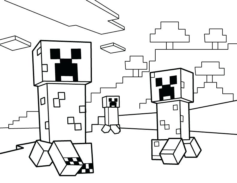 792x612 Printable Minecraft Coloring Pages Coloring Pages Free Printable