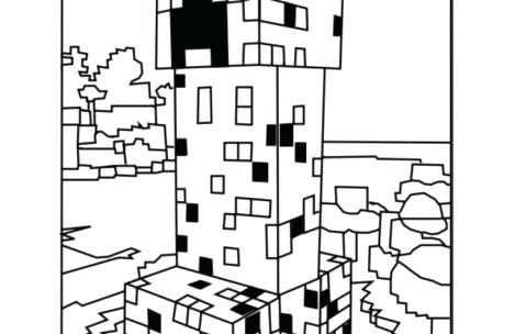 469x304 Minecraft Creeper Coloring Page Coloring Pages Creeper Minecraft