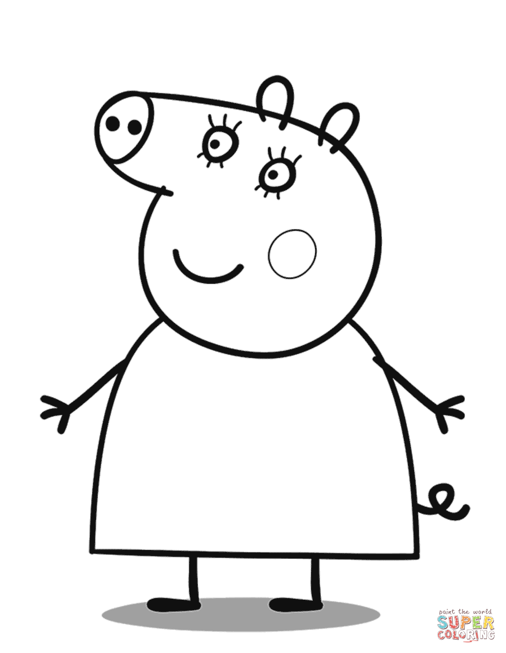 1019x1313 Pig In The Mud Coloring Pages Online Animals Teacup Page Animal