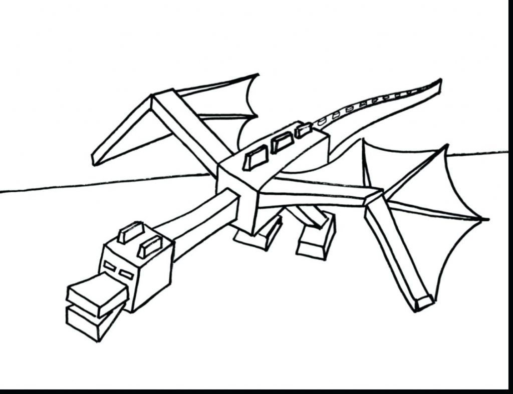 1024x787 Coloring Pages ~ Minecraft Printable Coloring Pages Dragon Photo