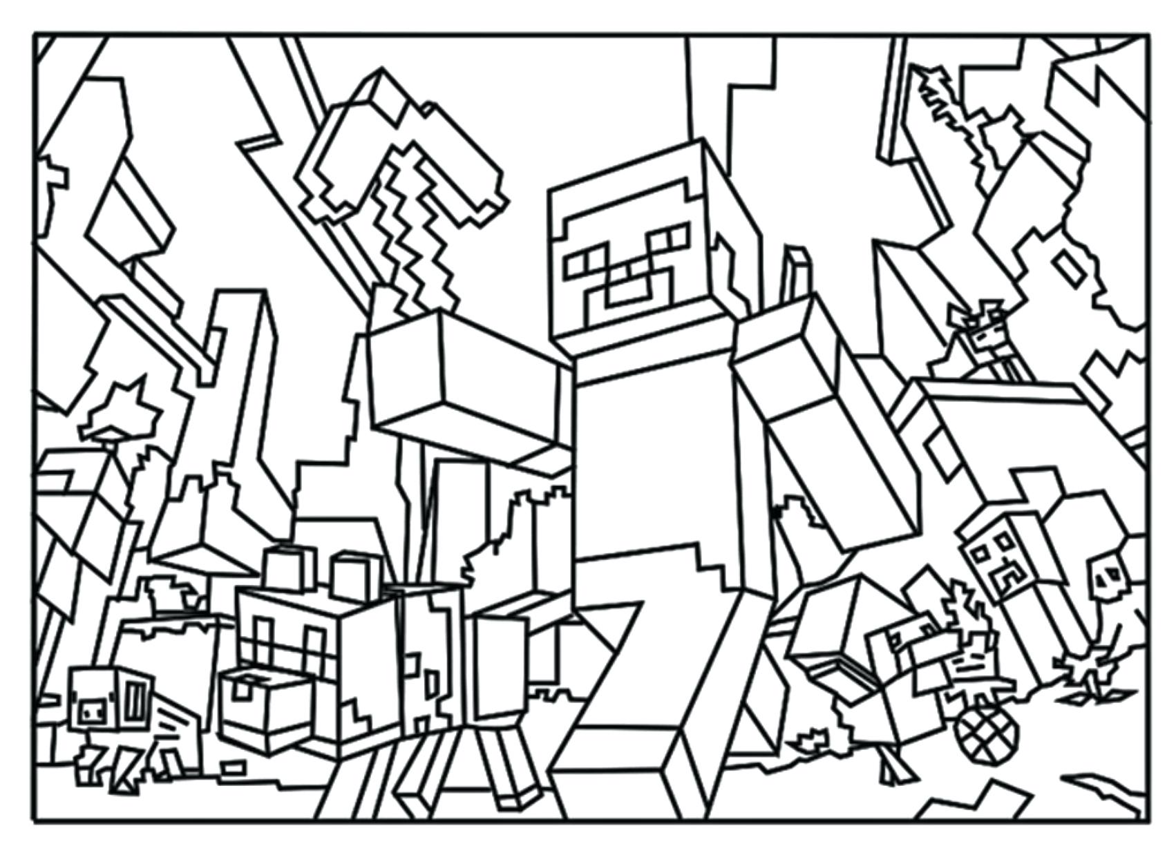 1702x1238 Minecraft Coloring Pages Games Printable Inspirational All Color