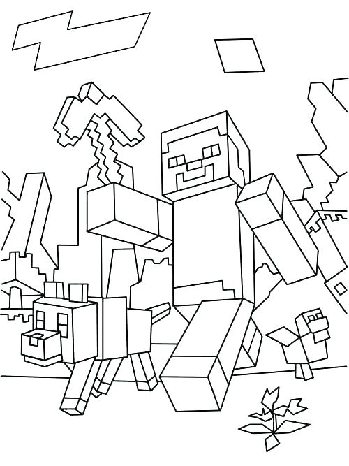 500x667 Minecraft Printable Coloring Pages Printable Coloring Page