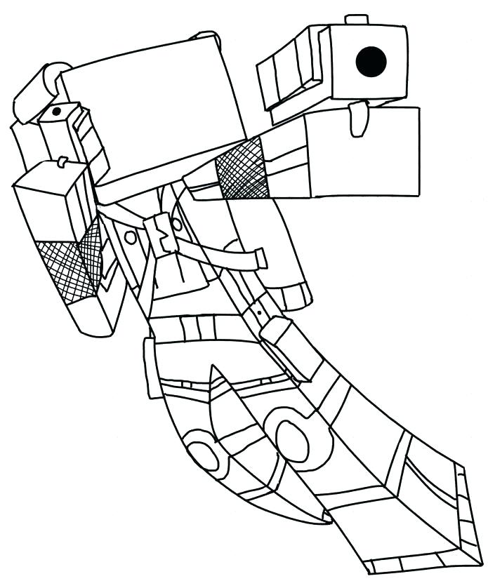 695x828 Coloring Pages For Minecraft