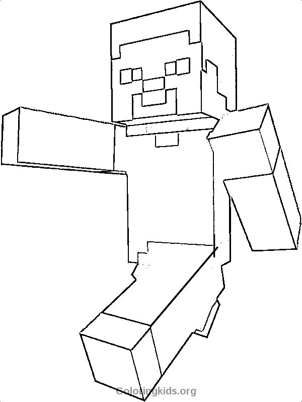600x798 21 Minecraft Steve Coloring Pages Selection Free Coloring Pages