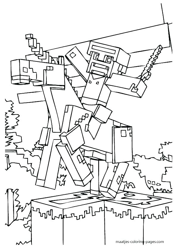 595x842 Coloring Pages For Minecraft