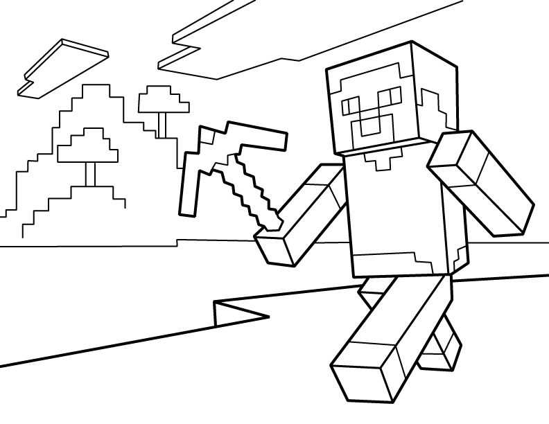 792x612 Steve Pdf Printable Coloring Page