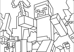 296x210 Minecraft Coloring Pages