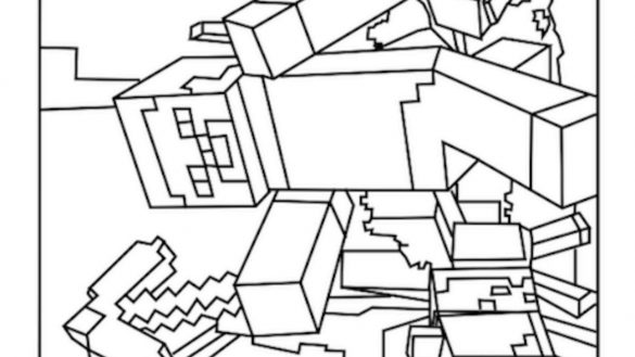 585x329 Minecraft Printable Coloring Pages Easter New