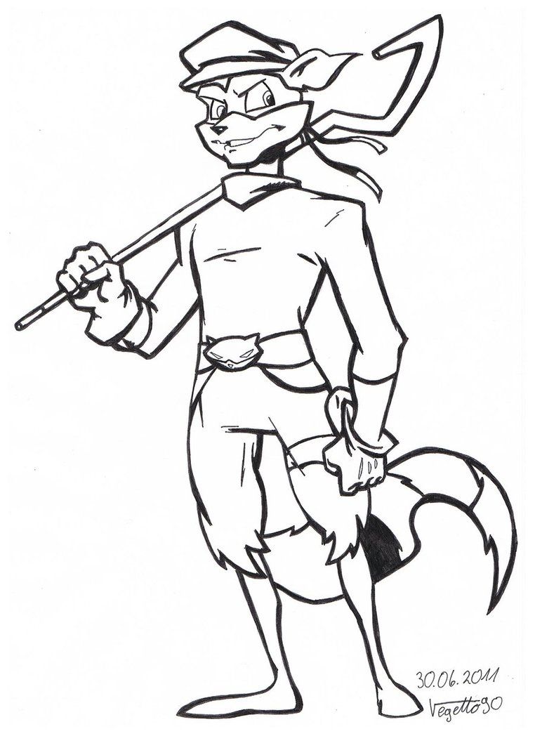 762x1048 Sly 3 Scenes Sly Cooper Coloring Pages Sly Cooper