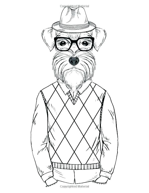 600x776 Schnauzer Coloring Pages Giant Schnauzer Coloring Page Schnauzer