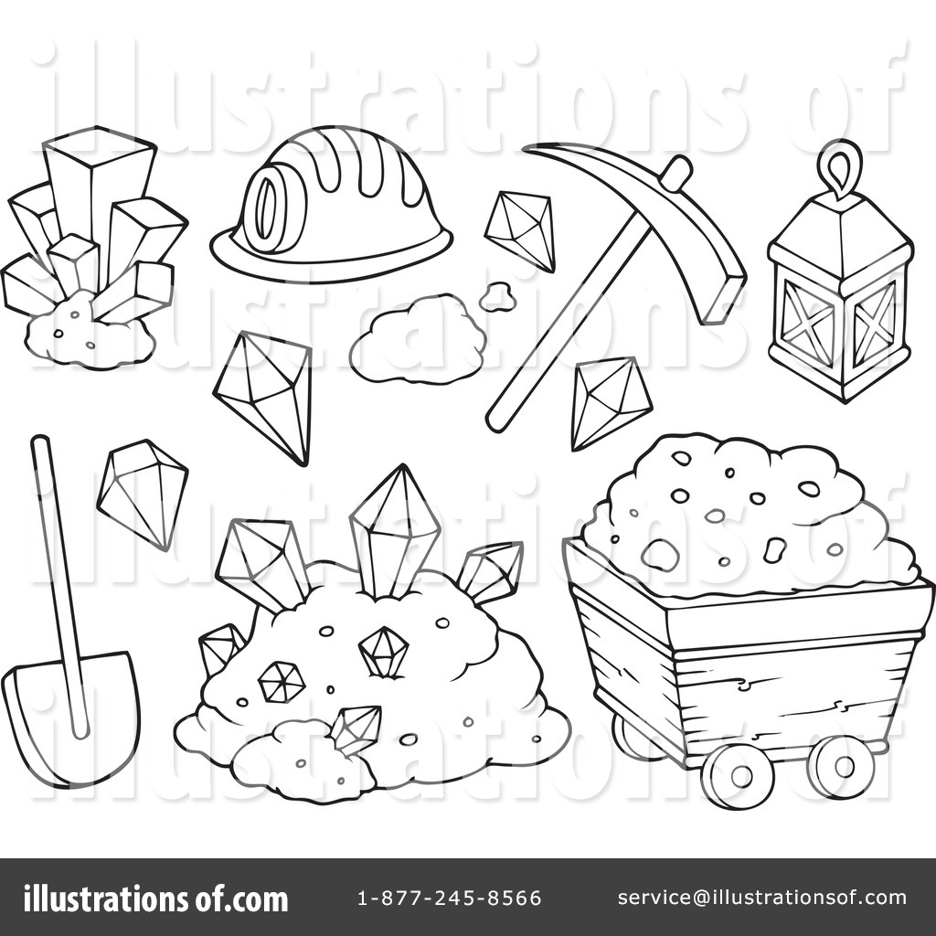 1024x1024 Security Mining Coloring Pages Clipart 1107427 Illustration By
