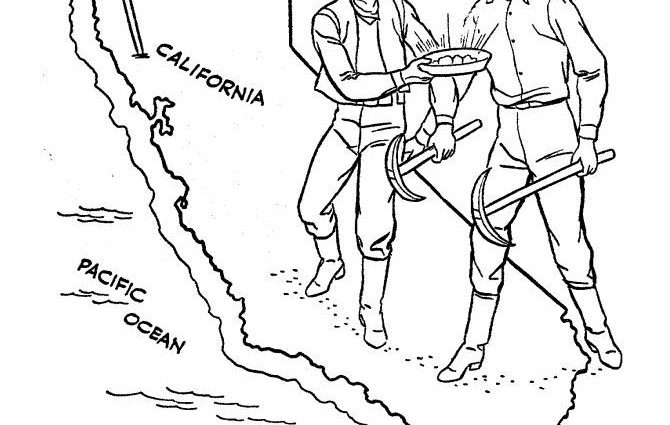 670x425 Gold Mining Coloring Pages 23 Best Mining Color Pages Images
