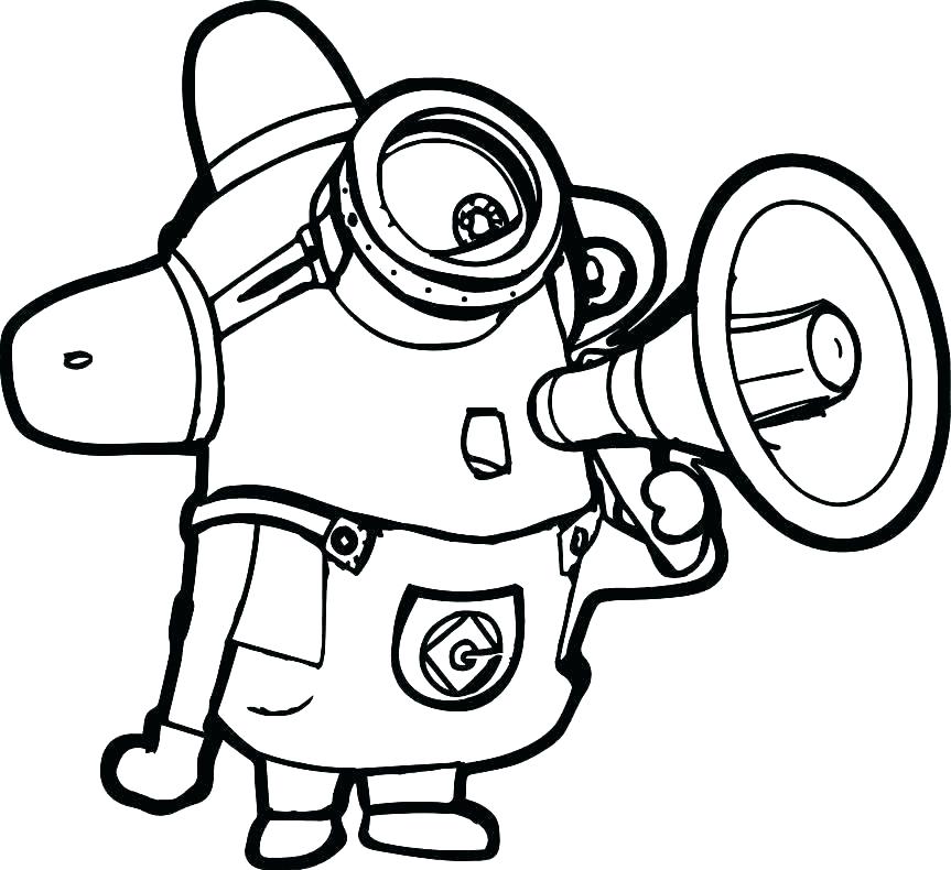 863x790 Minion Color Sheets Despicable Me Minion Coloring Pages A A More