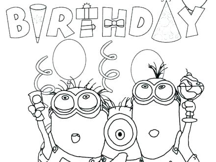 440x330 Printable Minion Pictures Coloring Pages Despicable Me Minions 2