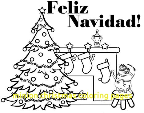 468x367 Minion Christmas Coloring Pages With Minions Christmas Coloring