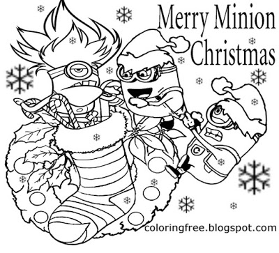 400x363 Minion Christmas Coloring Pages Lets Coloring Book Christmas