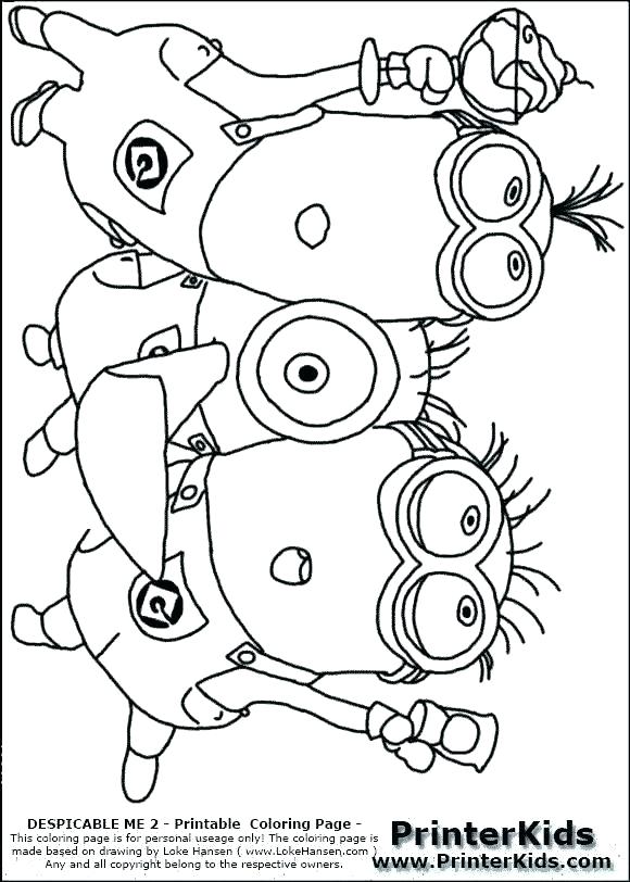 580x812 Minions Coloring Pages To Print S Prt S Minion Christmas Coloring