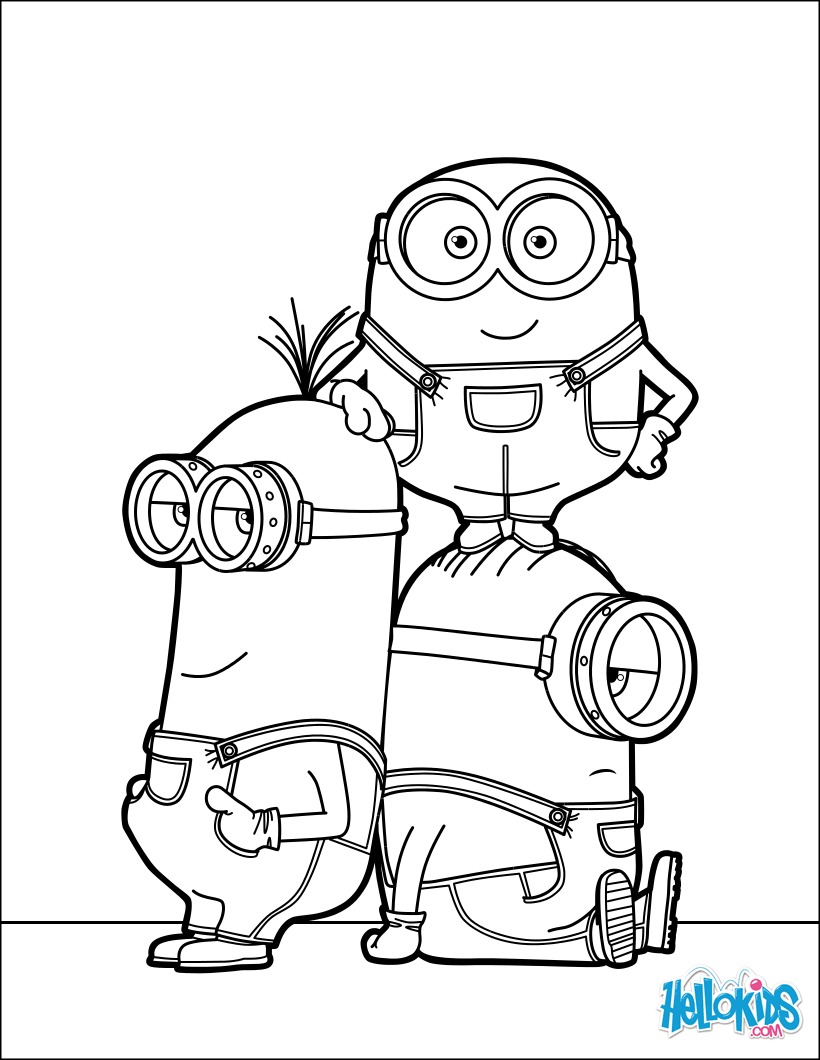 820x1060 Minions Coloring Page Coloring Pages