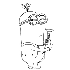 Minion Coloring Pages Bob