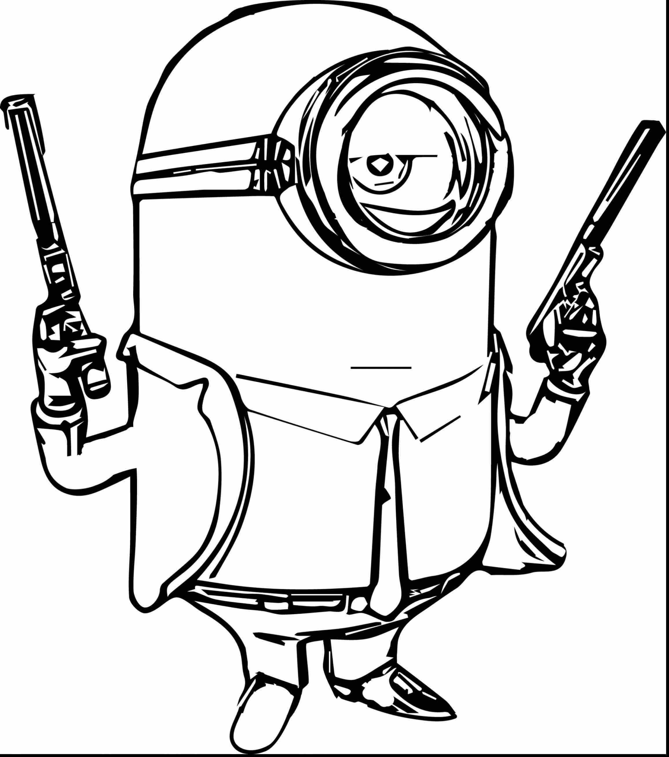 2310x2613 Minion Coloring Pages Bob Olegratiy