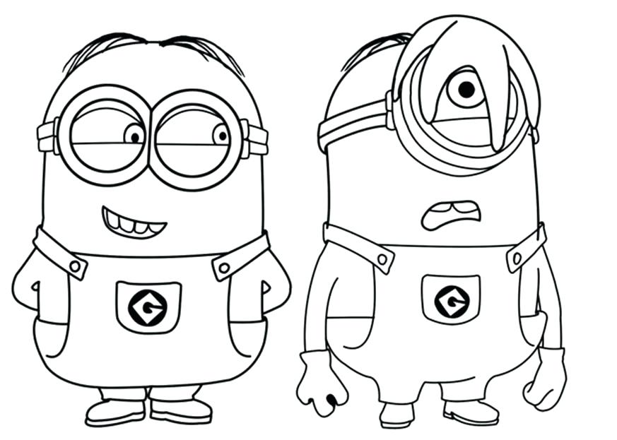 873x623 Minion Coloring Pages Download Free Minion Printable Minions