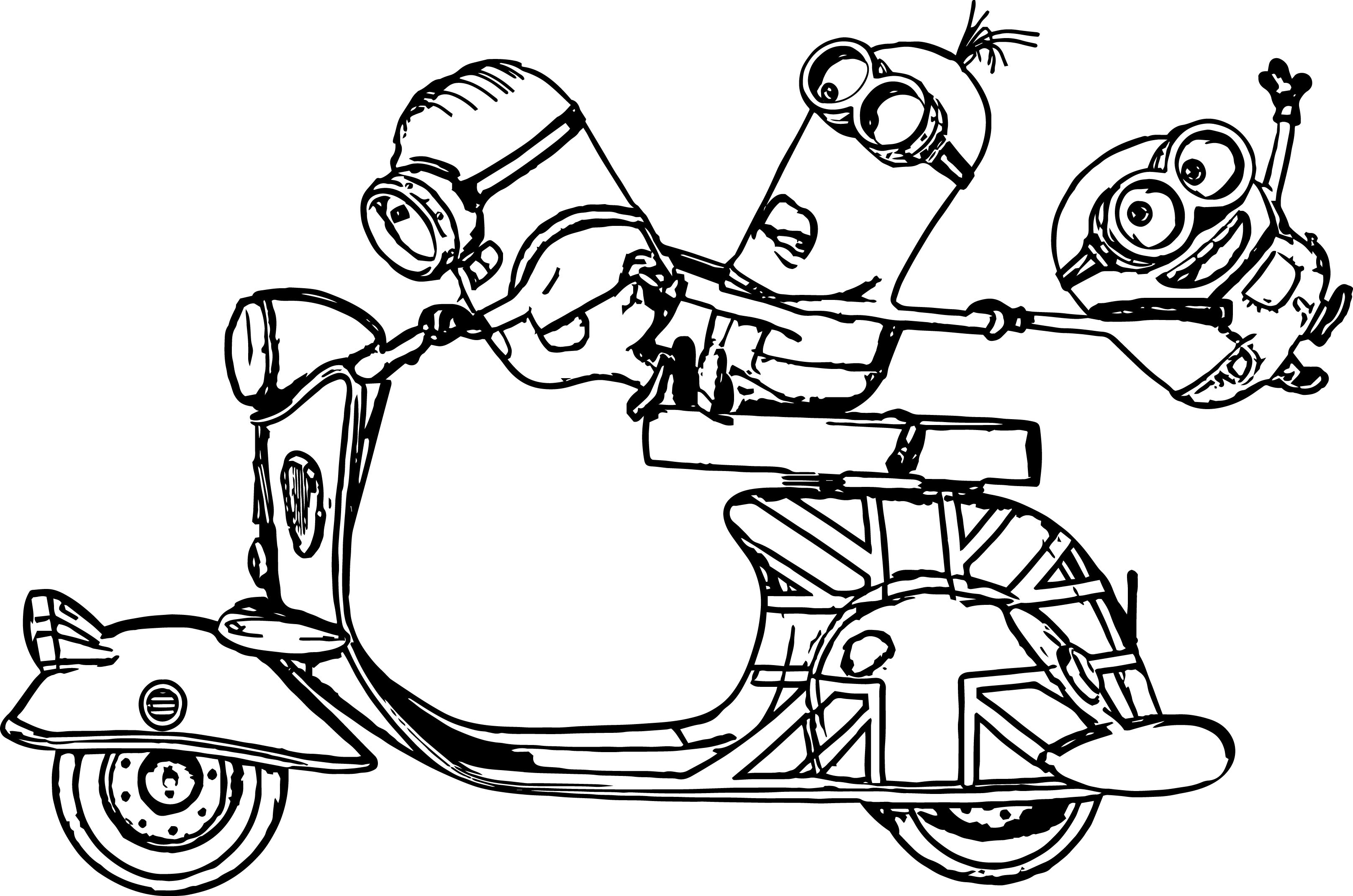 3233x2142 Minions Coloring Pages Bob