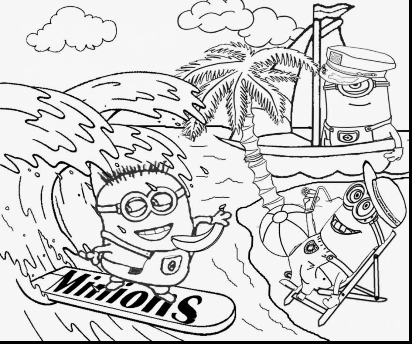 1320x1100 Despicable Me 2 Minions Coloring Page Pages