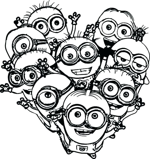 618x655 Minion Coloring