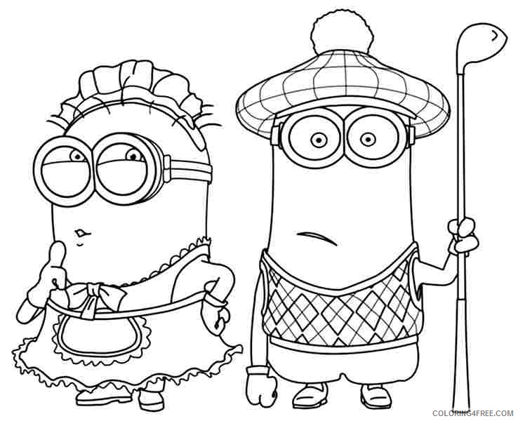 738x600 Minions Coloring Pages Phil And Kevin Coloring4free