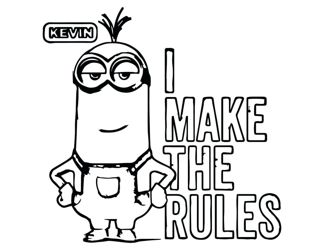 1043x806 Coloring Pages For Adults Animals Minions Kevin The Minion