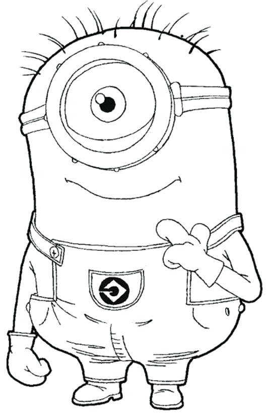 530x825 Free Minion Thanksgiving Coloring Pages Printable Coloring One Eye