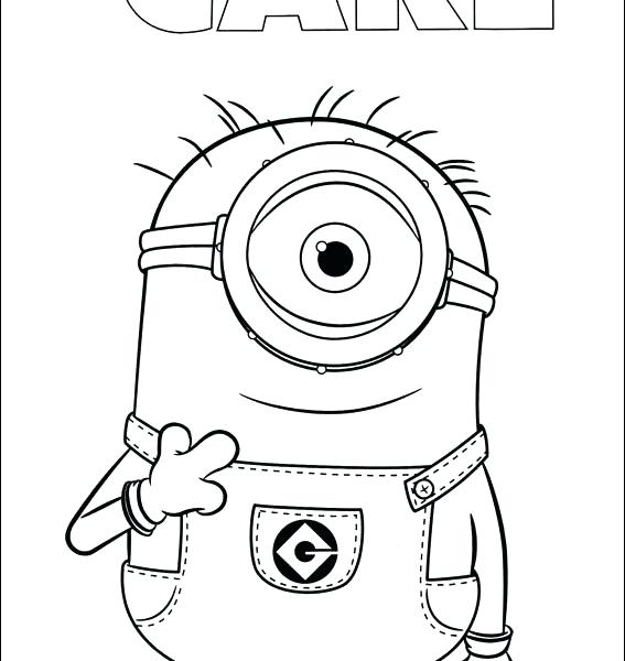 567x600 Printable Preschool Coloring Pages Minion Pictures To Colour