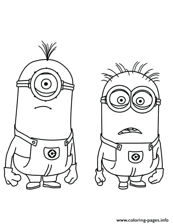Minions Coloring Pages Pdf
