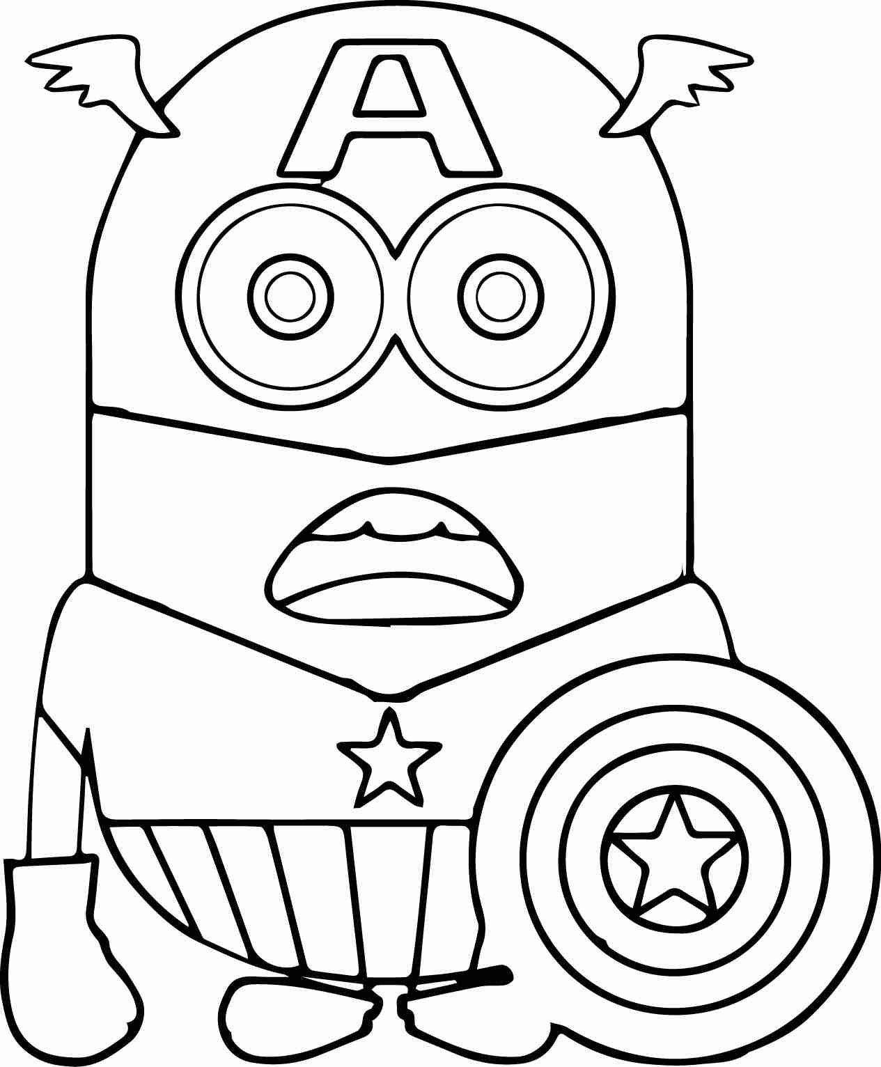 1265x1532 Minion Coloring Pages Vitlt Com At Pdf Olegratiy