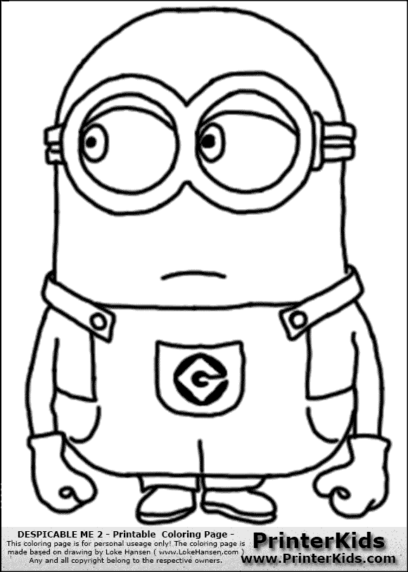 580x812 Despicable Me Minions Coloring Pages In Color Coloring Pages