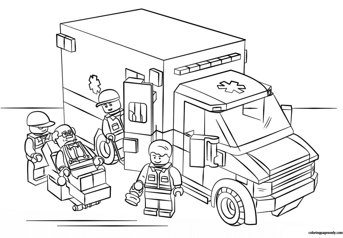 1186x824 Ambulance Coloring Page Free Printable Pages Tearing Colouring