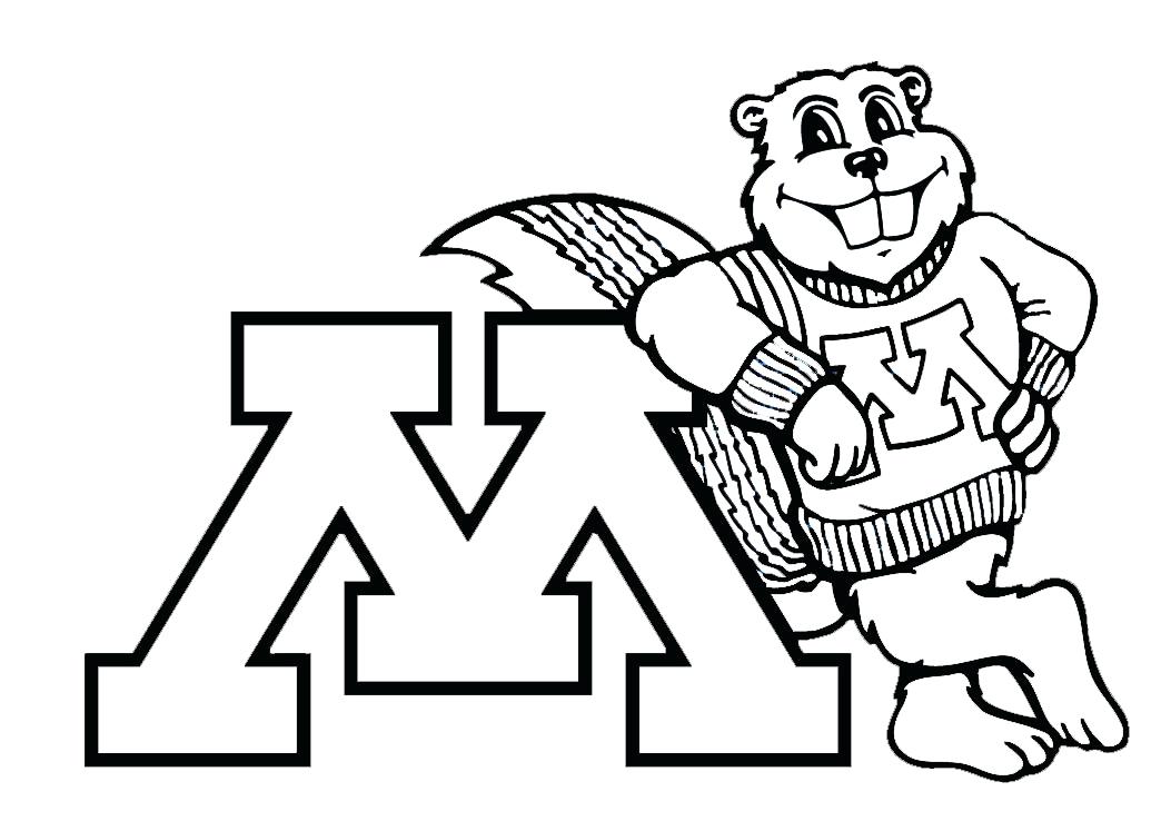 1044x747 Gopher Minnesota Vikings Coloring Sheets
