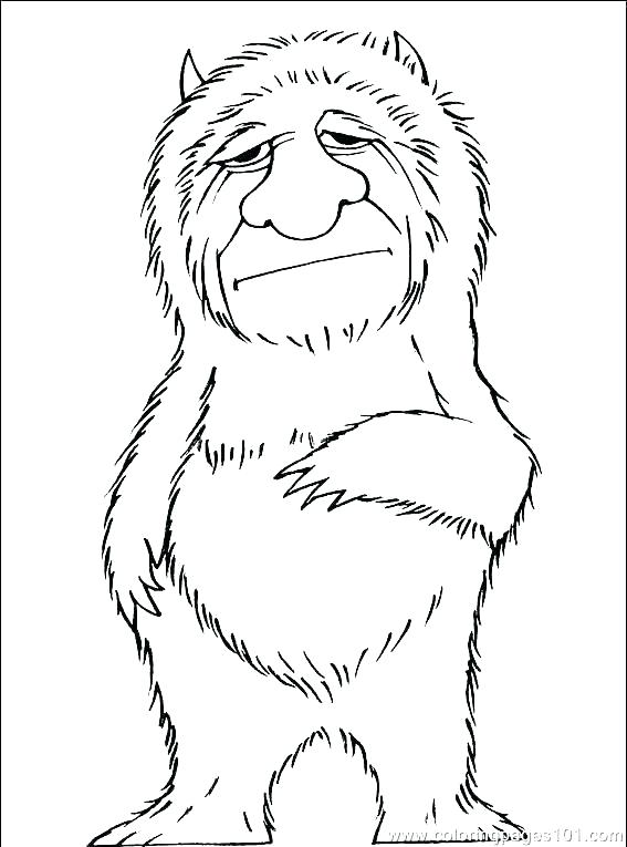 567x765 Minnesota Wild Coloring Pages Where The Things Are Sheets