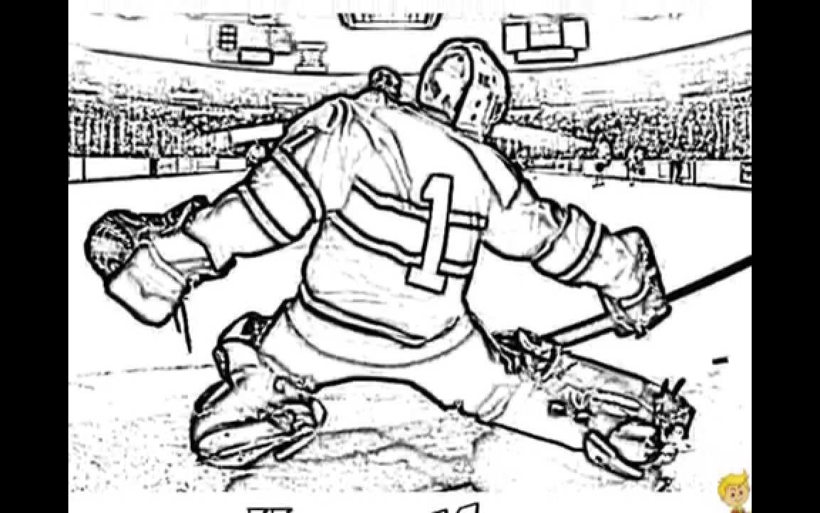 1152x720 Hockey Colorings Bruins Free Online Nhl Goalie Beautiful Coloring