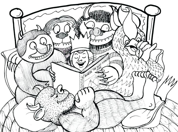 728x539 Land Before Time Coloring Page Pages Where The Wild Things Are