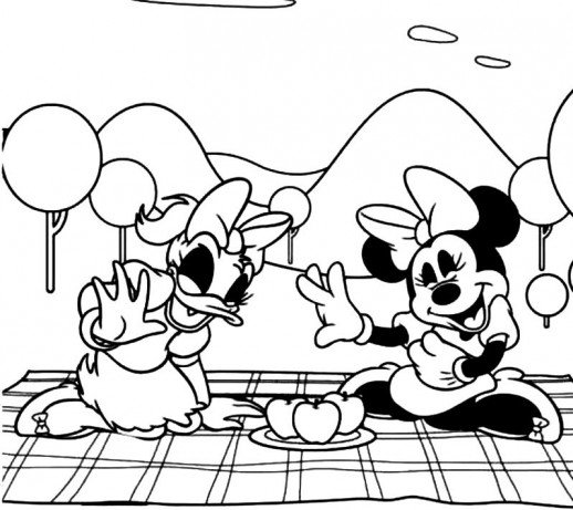 518x461 Minnie Mouse And Daisy Duck Having Hot Chat Disney Club House